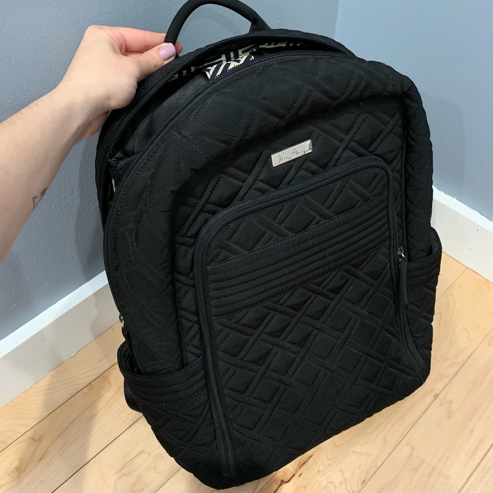 Vera Bradley Black Quilted Backpack 🎀